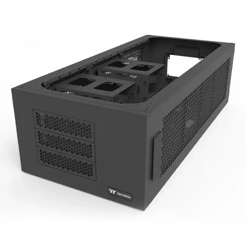 Rack PC Thermaltake AX100 Juoda 120 140 mm ventiliatoriai 480 mm radiatorius