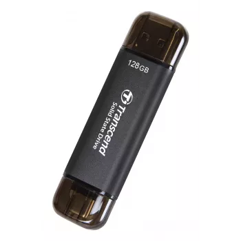 TRANSCEND Esd310c - 128GB nešiojamasis SSD - USB Type-A / USB Type-C