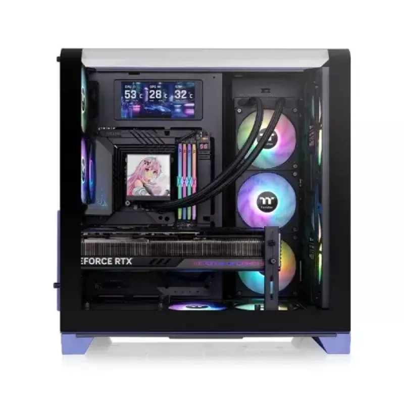 Kompiuterio korpusas Thermaltake CA-11F-00MNWN-00 Midi Tower mėlynas PS2 palaikymas