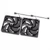 THERMALTAKE PC aušinimo ventiliatorius - CT120 - 12cm - juodas - 2 vnt. pakuotė