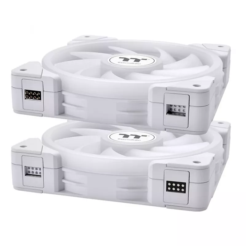 THERMALTAKE Kompiuterio aušinimo ventiliatorius – SWAFAN EX12 ARGB Sync TT Premium Edition – 12cm – Baltas – 3 vnt. pakuotė