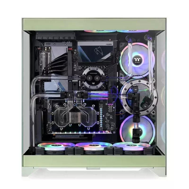 PC Case Thermaltake CTE E550 TG Midi Tower Green