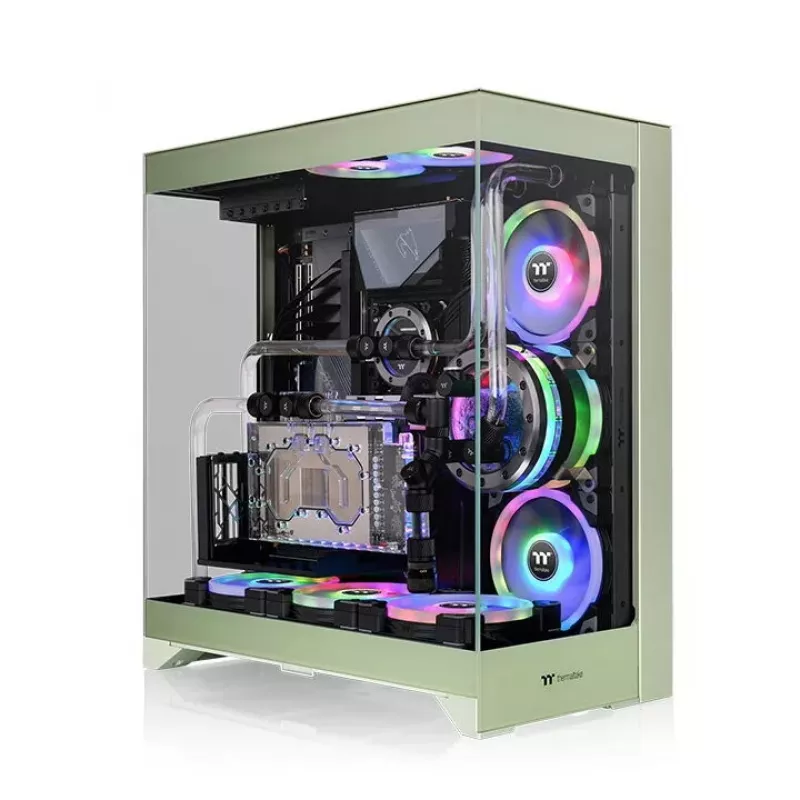 PC Case Thermaltake CTE E550 TG Midi Tower Green