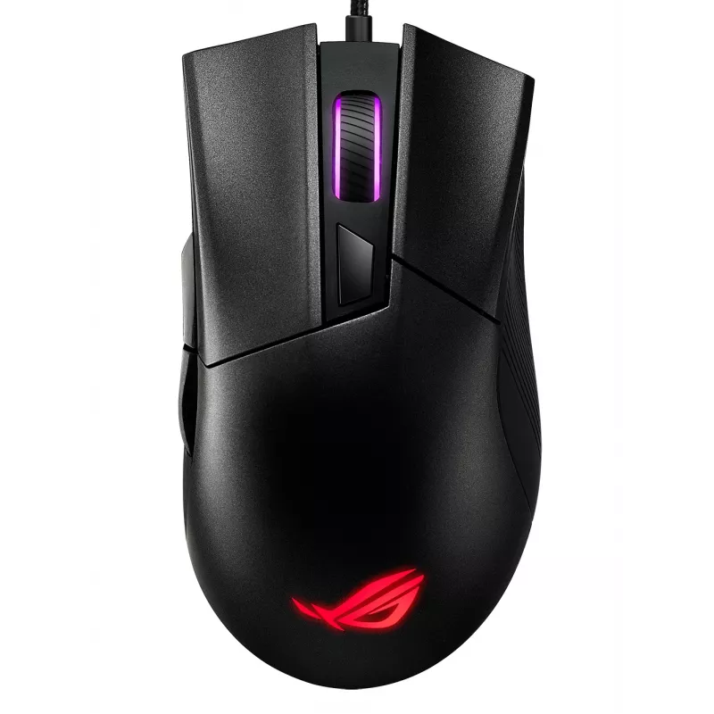 ASUS ROG Gladius II Core pelė, skirta žaidimams, dešiniarankė, USB Type-A, optinė, 6200 DPI