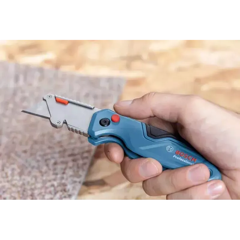 Bosch 1 600 A02 7M4 universalus peilis mėlynos, nerūdijančio plieno spalvos, sulankstomas peiliukas