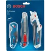 Bosch 1 600 A02 7M4 universalus peilis mėlynos, nerūdijančio plieno spalvos, sulankstomas peiliukas