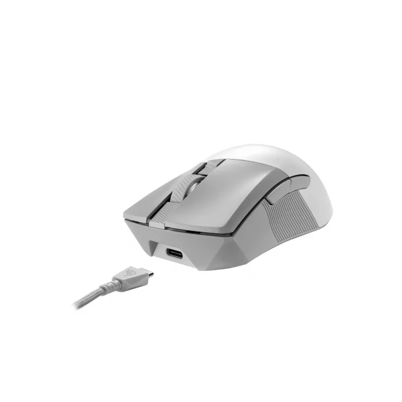 ASUS ROG Gladius III Wireless Aimpoint White pelė žaidimams Dešinei rankai RF Wireless + Bluetooth + USB Type-A Optinė 36000 DPI