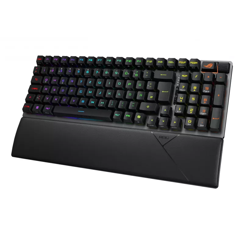 ASUS ROG Strix Scope II 96 RX Wireless klaviatūra žaidimams USB + RF Wireless + Bluetooth juoda