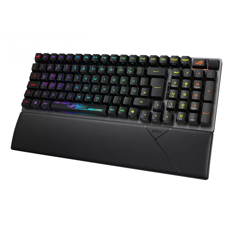 ASUS ROG Strix Scope II 96 RX Wireless klaviatūra žaidimams USB + RF Wireless + Bluetooth juoda
