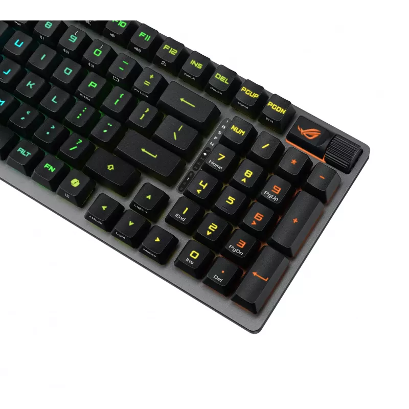ASUS ROG Strix Scope II 96 RX Wireless klaviatūra žaidimams USB + RF Wireless + Bluetooth juoda