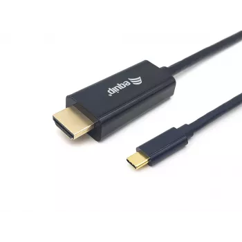 Equip USB-C į HDMI kabelis, M/M, 2,0 m, 4K/30Hz, 2 m, USB Type-C, HDMI Type A (lydinė), vyriška, vyriška, tiesus