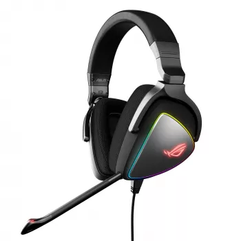 Ausinės ASUS ROG Delta, laidinės, lankeliu, žaidimams, juodos