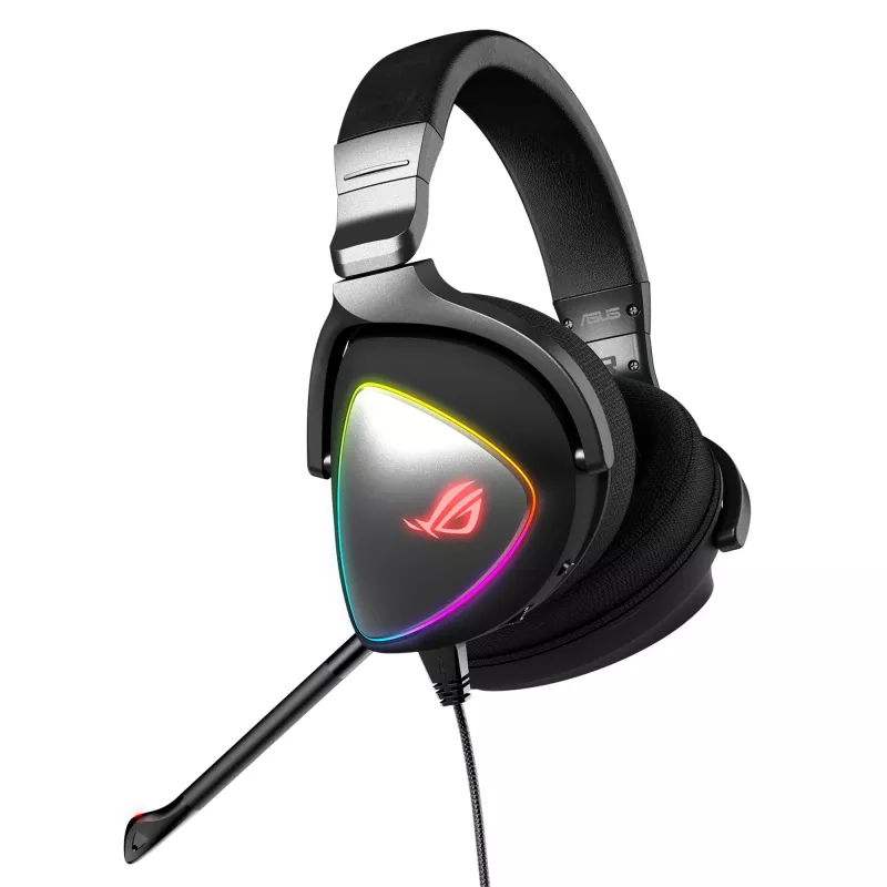 Ausinės ASUS ROG Delta, laidinės, lankeliu, žaidimams, juodos