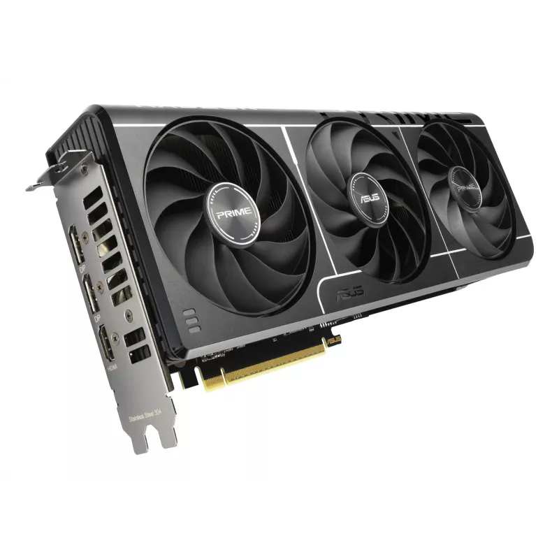 Vaizdo plokštė ASUS Prime Radeon RX 9060 XT 16 GB GDDR6, PCIe 5.0, 128 bitų, 3 ventiliatoriai, 2,5 lizdo