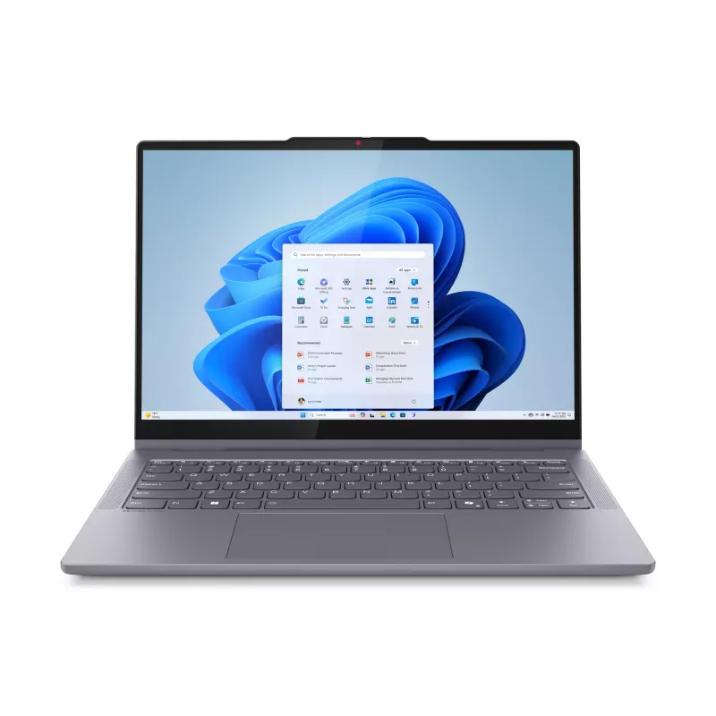 Lenovo IdeaPad 5 2-in-1 14IAL10 Intel Core Ultra 5 225H Hibridinis (2-in-1) 35,6 cm (14 col.) Jutiklinis ekranas WUXGA 16 GB LPDDR5x-SDRAM 512 GB SSD Wi-Fi 7 (802.11be) Windows 11 Home Vokiška Pilka