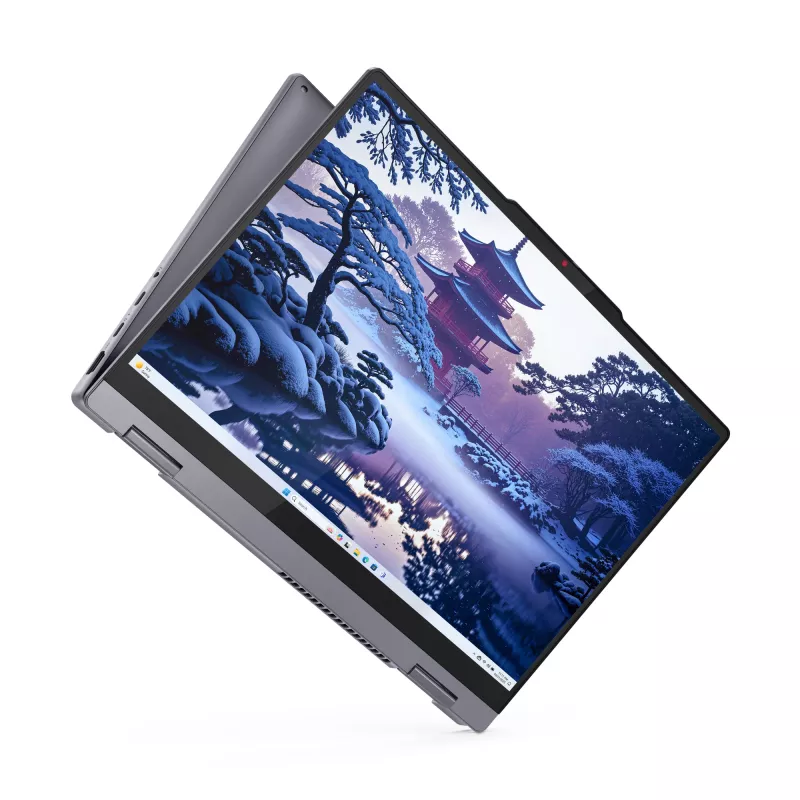 Lenovo IdeaPad 5 2-in-1 14IAL10 Intel Core Ultra 5 225H Hibridinis (2-in-1) 35,6 cm (14 col.) Jutiklinis ekranas WUXGA 16 GB LPDDR5x-SDRAM 512 GB SSD Wi-Fi 7 (802.11be) Windows 11 Home Vokiška Pilka