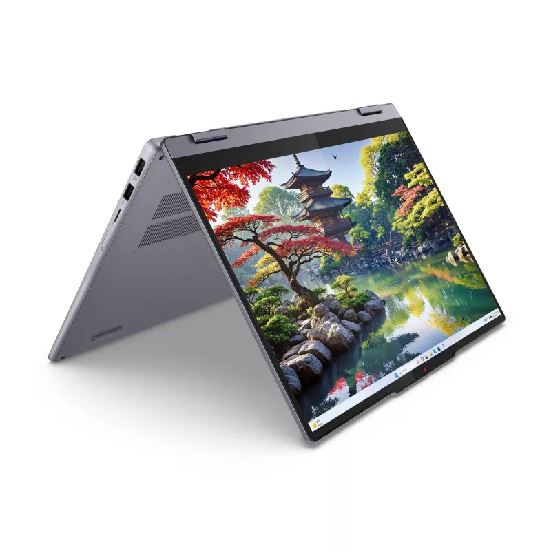 Lenovo IdeaPad 5 2-in-1 14IAL10 Intel Core Ultra 5 225H Hibridinis (2-in-1) 35,6 cm (14 col.) Jutiklinis ekranas WUXGA 16 GB LPDDR5x-SDRAM 512 GB SSD Wi-Fi 7 (802.11be) Windows 11 Home Vokiška Pilka