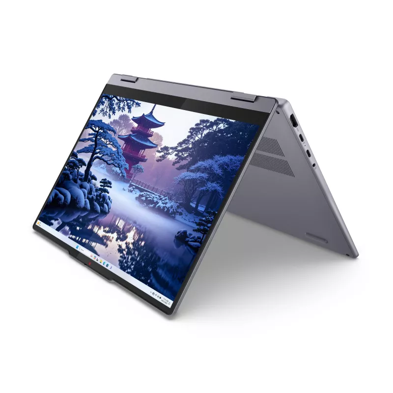 Lenovo IdeaPad 5 2-in-1 14IAL10 Intel Core Ultra 5 225H Hibridinis (2-in-1) 35,6 cm (14 col.) Jutiklinis ekranas WUXGA 16 GB LPDDR5x-SDRAM 512 GB SSD Wi-Fi 7 (802.11be) Windows 11 Home Vokiška Pilka