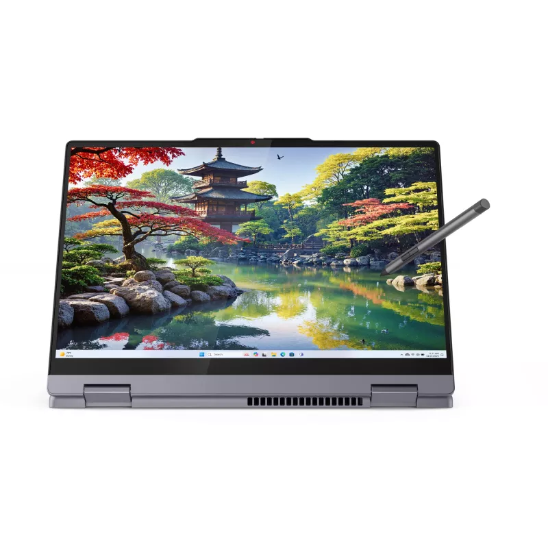 Lenovo IdeaPad 5 2-in-1 14IAL10 Intel Core Ultra 5 225H Hibridinis (2-in-1) 35,6 cm (14 col.) Jutiklinis ekranas WUXGA 16 GB LPDDR5x-SDRAM 512 GB SSD Wi-Fi 7 (802.11be) Windows 11 Home Vokiška Pilka