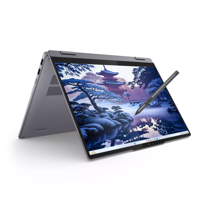 Lenovo IdeaPad 5 2-in-1 14IAL10 Intel Core Ultra 5 225H Hibridinis (2-in-1) 35,6 cm (14 col.) Jutiklinis ekranas WUXGA 16 GB LPDDR5x-SDRAM 512 GB SSD Wi-Fi 7 (802.11be) Windows 11 Home Vokiška Pilka