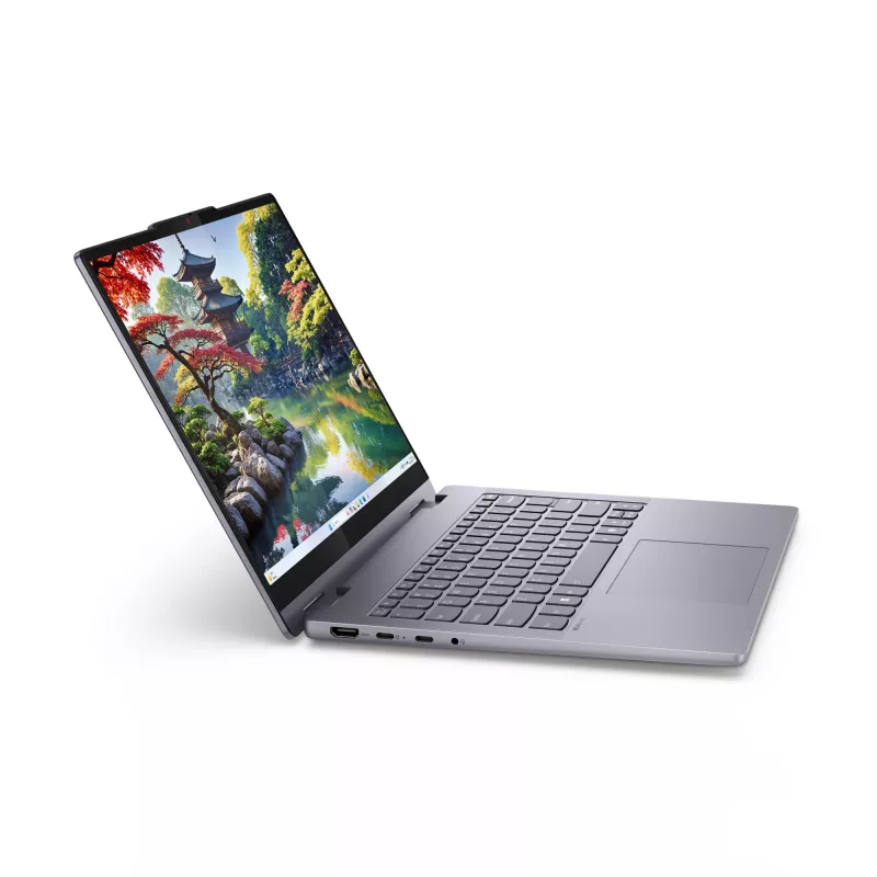 Lenovo IdeaPad 5 2-in-1 14IAL10 Intel Core Ultra 5 225H Hibridinis (2-in-1) 35,6 cm (14 col.) Jutiklinis ekranas WUXGA 16 GB LPDDR5x-SDRAM 512 GB SSD Wi-Fi 7 (802.11be) Windows 11 Home Vokiška Pilka