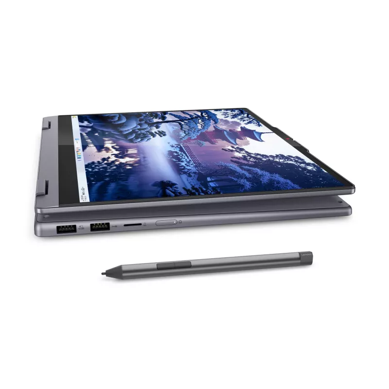 Lenovo IdeaPad 5 2-in-1 14IAL10 Intel Core Ultra 5 225H Hibridinis (2-in-1) 35,6 cm (14 col.) Jutiklinis ekranas WUXGA 16 GB LPDDR5x-SDRAM 512 GB SSD Wi-Fi 7 (802.11be) Windows 11 Home Vokiška Pilka