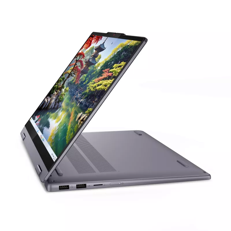 Lenovo IdeaPad 5 2-in-1 14IAL10 Intel Core Ultra 5 225H Hibridinis (2-in-1) 35,6 cm (14 col.) Jutiklinis ekranas WUXGA 16 GB LPDDR5x-SDRAM 512 GB SSD Wi-Fi 7 (802.11be) Windows 11 Home Vokiška Pilka