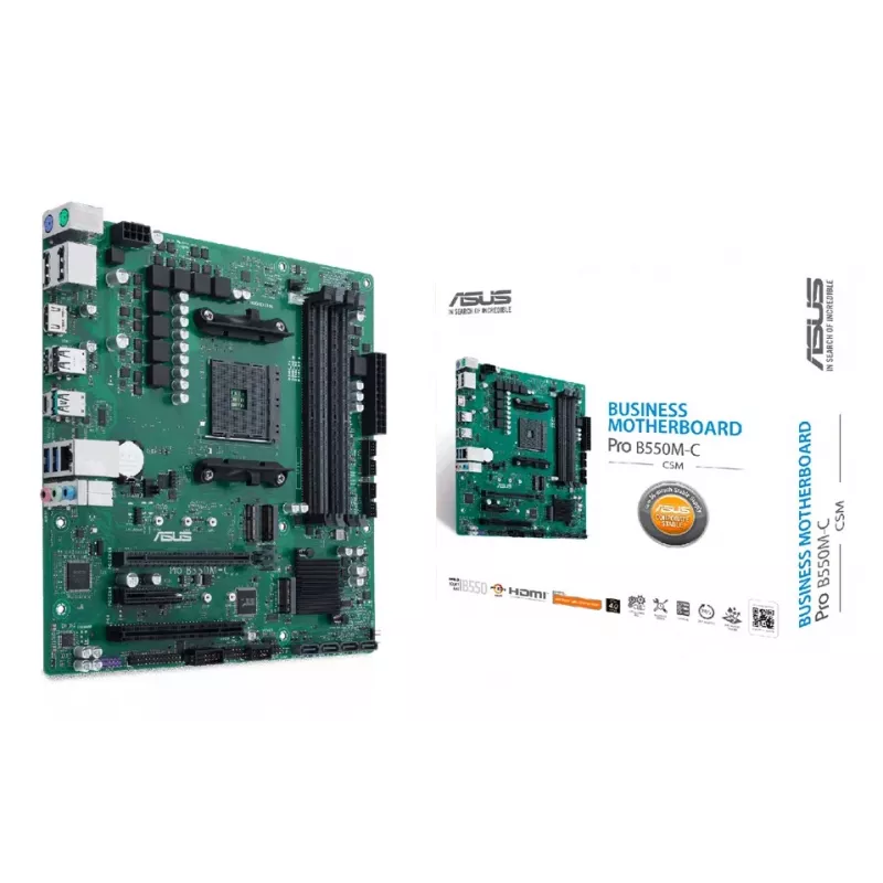 Motininė plokštė ASUS PRO B550M-C/CSM AMD B550 Socket AM4 micro ATX