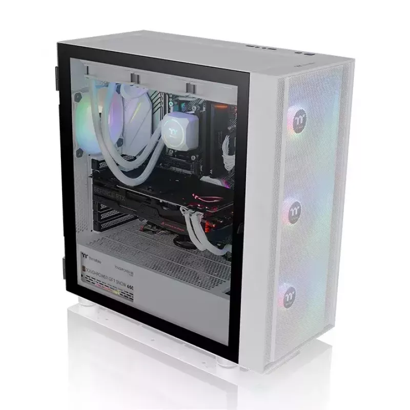 PC korpusas Thermaltake H570 TG ARGB Midi Tower White