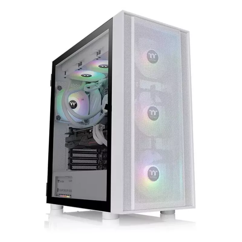 PC korpusas Thermaltake H570 TG ARGB Midi Tower White