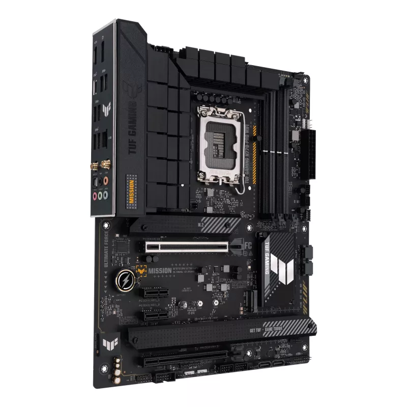 Motininė plokštė ASUS TUF GAMING H770-PRO WIFI — Intel H770, LGA 1700, ATX, DDR5, 4x DIMM, 128GB, Wi‑Fi 6, 2.5Gb LAN, 4x M.2