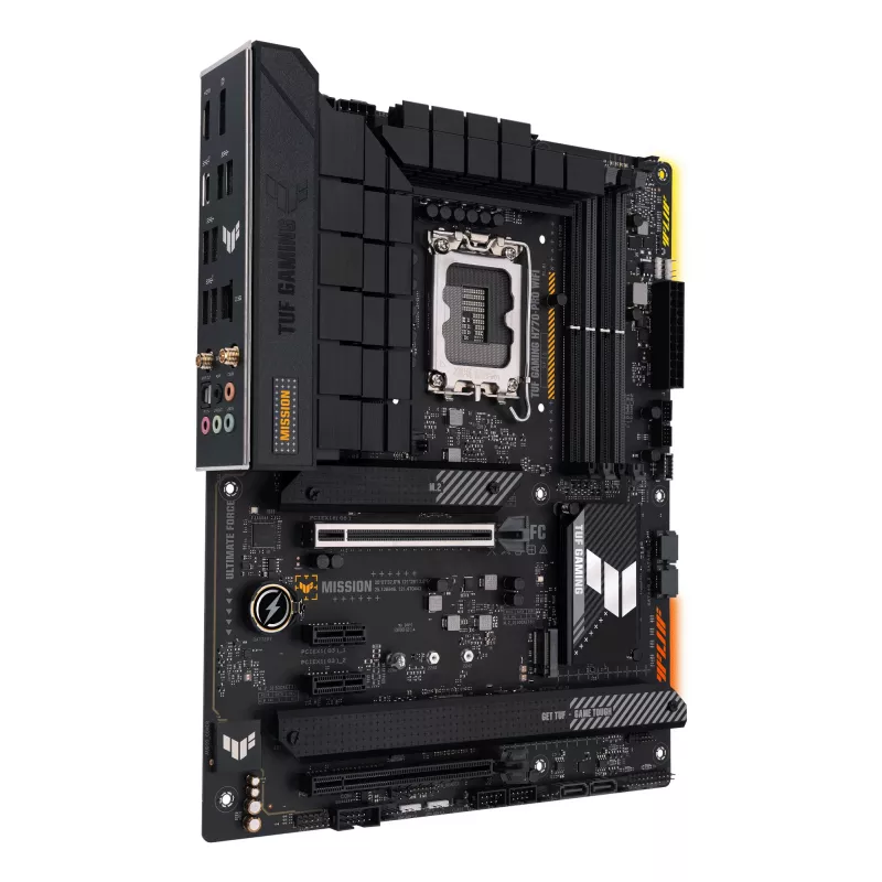 Motininė plokštė ASUS TUF GAMING H770-PRO WIFI — Intel H770, LGA 1700, ATX, DDR5, 4x DIMM, 128GB, Wi‑Fi 6, 2.5Gb LAN, 4x M.2