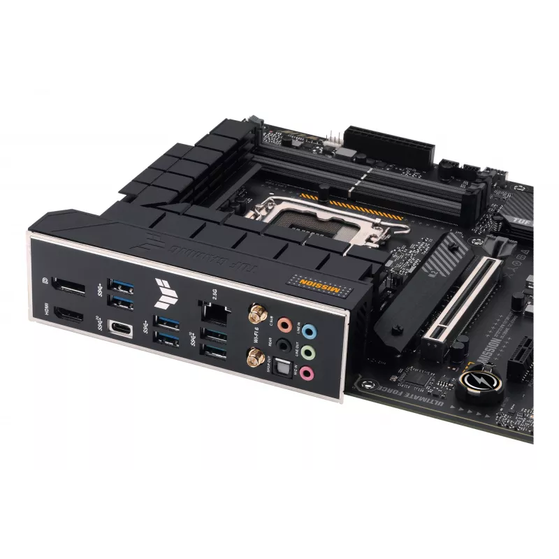 Motininė plokštė ASUS TUF GAMING H770-PRO WIFI — Intel H770, LGA 1700, ATX, DDR5, 4x DIMM, 128GB, Wi‑Fi 6, 2.5Gb LAN, 4x M.2