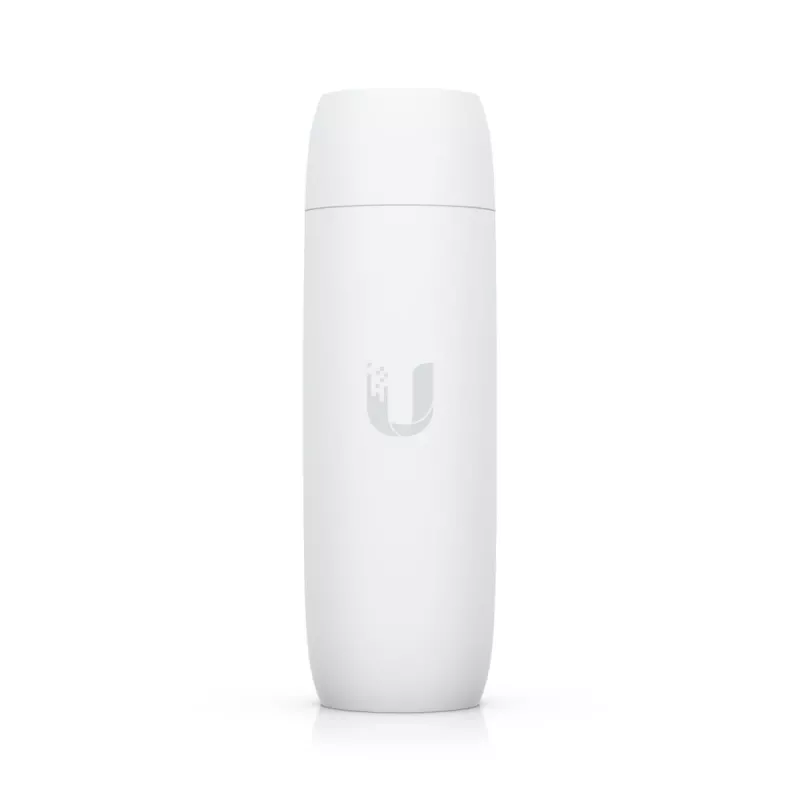 PoE adapteris UBIQUITI UACC-ADAPTER-POE-USBC — 48 V įvestis, 5 V 0,25 A išvestis, kompaktiškas 30,4×30,4×95 mm, baltas
