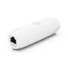 PoE adapteris UBIQUITI UACC-ADAPTER-POE-USBC — 48 V įvestis, 5 V 0,25 A išvestis, kompaktiškas 30,4×30,4×95 mm, baltas