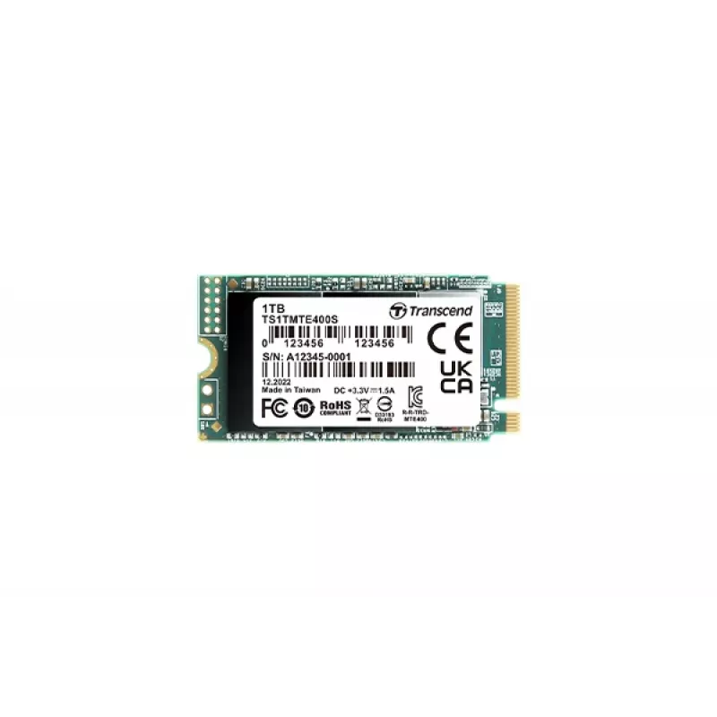 TRANSCEND SSD - MTE400S - 1TB - M.2 2242 - NVMe PCI-E GEN3 x4