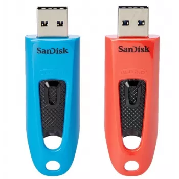 WESTERN DIGITAL SanDisk Cruzer Ultra - 64GB USB atmintukas - USB 3.0 - raudonas, dviguba pakuotė
