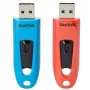 WESTERN DIGITAL SanDisk Cruzer Ultra - 64GB USB atmintukas - USB 3.0 - raudonas, dviguba pakuotė
