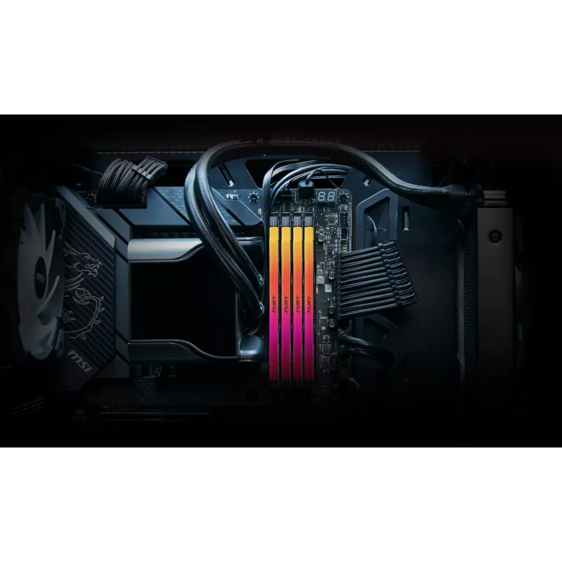 Kingston Technology FURY 96GB 6400MT/s DDR5 CL32 DIMM (2 rinkinys) Renegade RGB XMP