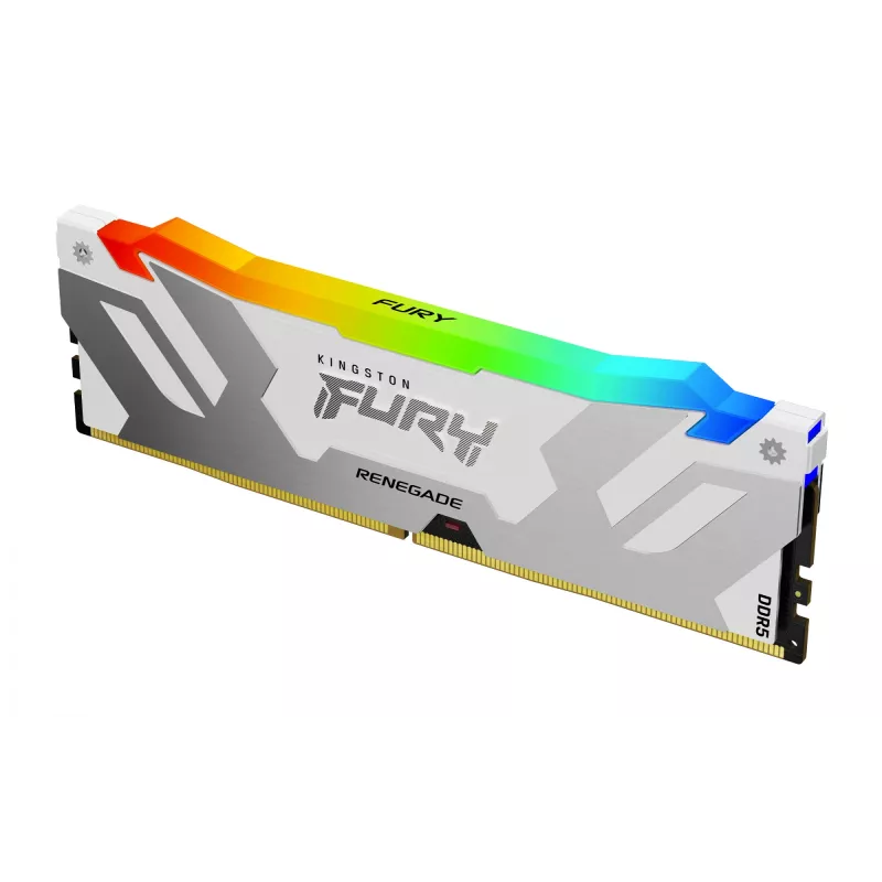Kingston Technology FURY 64GB 6400MT/s DDR5 CL32 DIMM (2 rinkinys) Renegade RGB White XMP