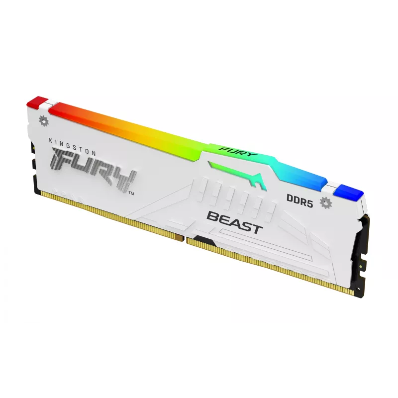 Kingston Technology FURY Beast 32GB 6000MT/s DDR5 CL36 DIMM (2 vnt. rinkinys) White RGB EXPO