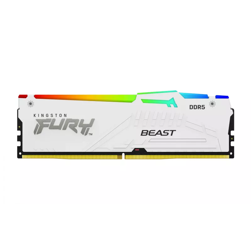 Kingston Technology FURY Beast 32GB 6000MT/s DDR5 CL36 DIMM (2 vnt. rinkinys) White RGB EXPO