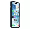 Dėklas Apple iPhone 15 Silikoninis dėklas su MagSafe Storm Blue