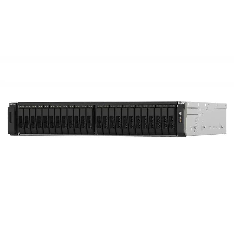 QNAP TS-h2490FU NAS Rack (2U) EPYC 7232P 64 GB DDR4 0 TB QuTS hero Juoda, Pilka