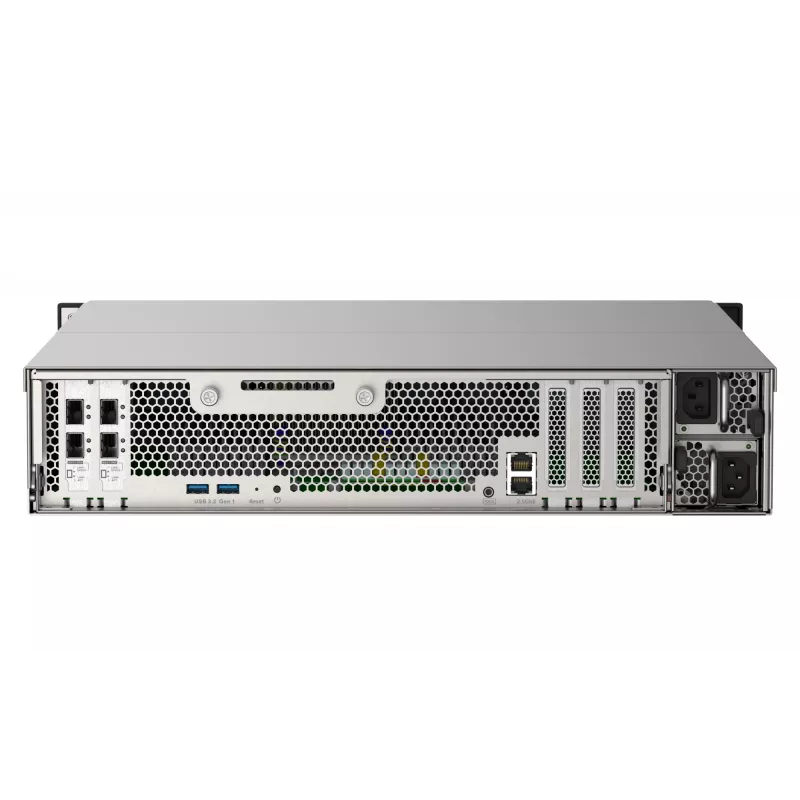 QNAP TS-h2490FU NAS Rack (2U) EPYC 7232P 64 GB DDR4 0 TB QuTS hero Juoda, Pilka