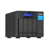 QNAP TVS-H474 NAS bokštinis Intel® Pentium® G7400 8 GB DDR4 0 TB QuTS hero juodos spalvos