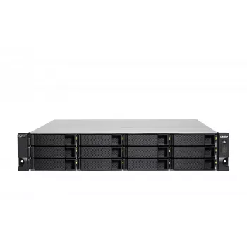 QNAP TS-H1886XU-RP-R2 NAS stovas (3U) Intel® Xeon® D D-1622 32 GB DDR4 0 TB QuTS hero juoda, pilka