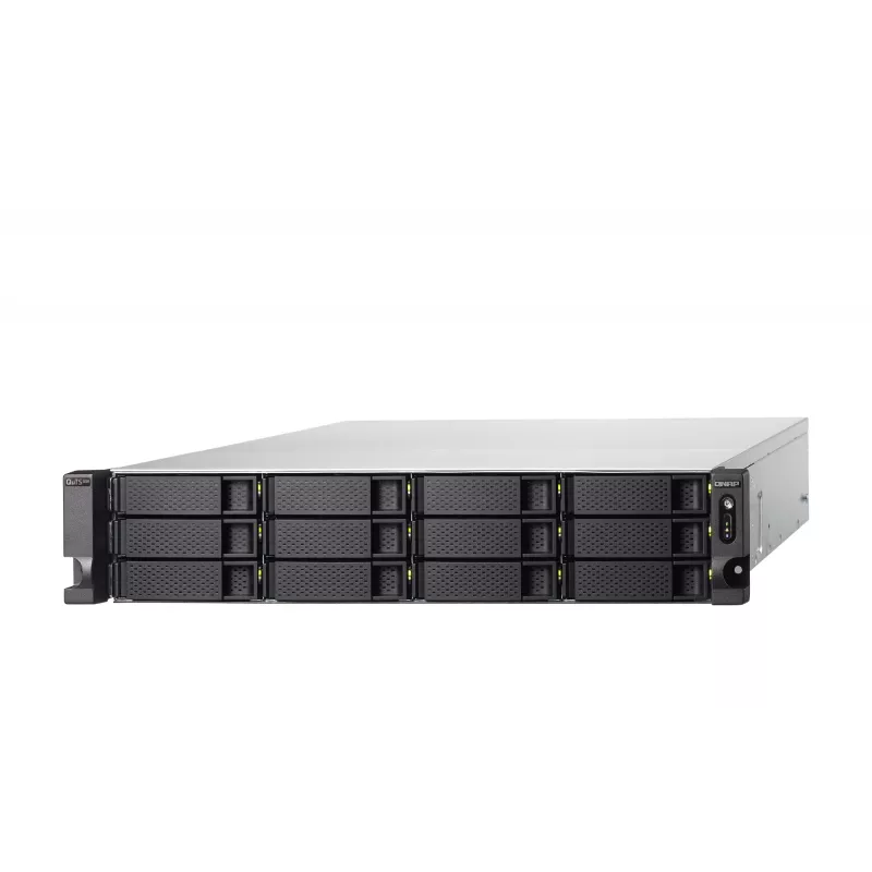 QNAP TS-H1886XU-RP-R2 NAS stovas (3U) Intel® Xeon® D D-1622 32 GB DDR4 0 TB QuTS hero juoda, pilka