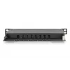 DIGITUS Patch Panel CAT6A ekranuotas, 8 prievadų 1/2U, 10 colių montavimas į stovą, juodas RAL 9005
