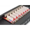 DIGITUS Patch Panel CAT6A ekranuotas, 8 prievadų 1/2U, 10 colių montavimas į stovą, juodas RAL 9005